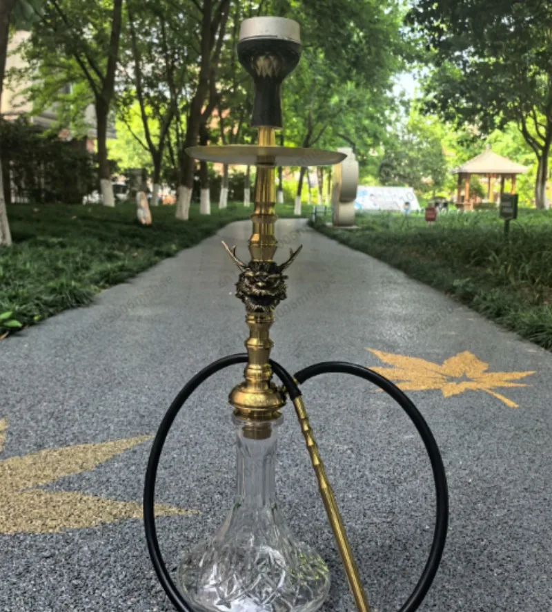 

New Hookah Set Luxury Russian Style Hookah Stainless Steel Chicha Sheesha