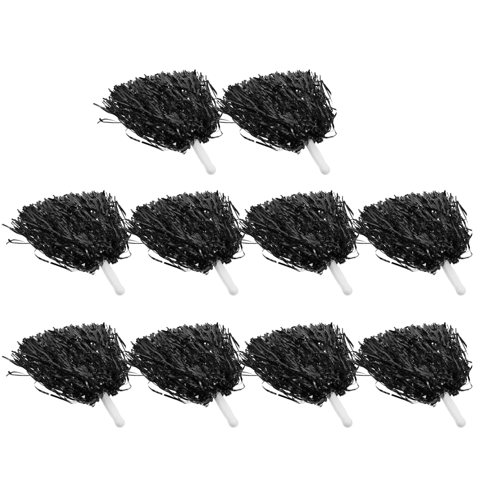 

10Pcs Performance Cheer Pom Poms Compact Reusable Lightweight with Ergonomic Handle for Cheerleading Teams Dance Groups Sports
