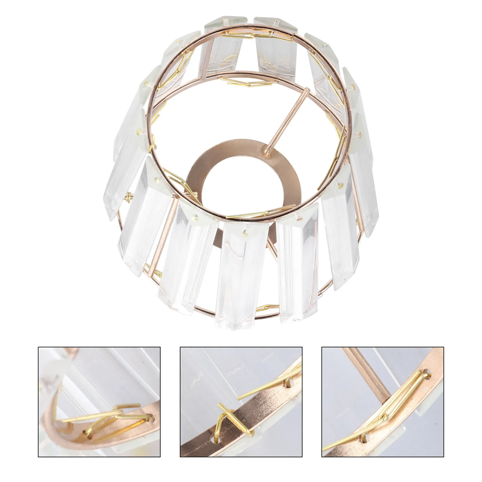 Iron Art Lampshade Wall Lamp Shade European Style Ceiling Light Cover Crystal Lamp Shade Warm Light Cover Iron Art Lampshade
