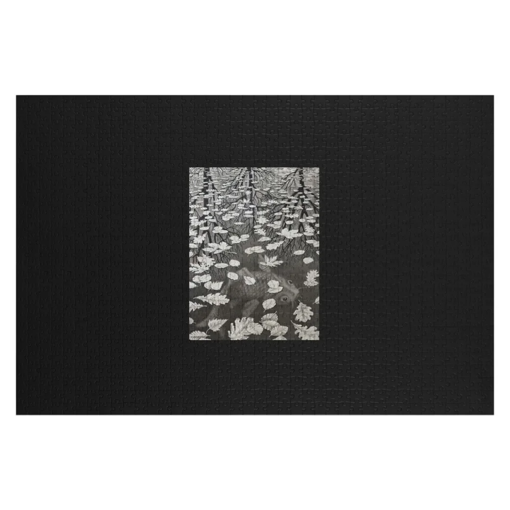 Tre mondi di Mc Escher T-shirt classica Puzzle Puzzle per adulti in legno per adulti