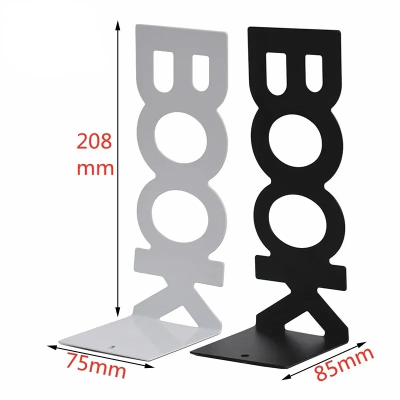 2 Pcs Classic Decorative Bookend Magazine Holder Stylish Standing Bookend with 4 Nonskid Mats Heavy Duty Book Holder