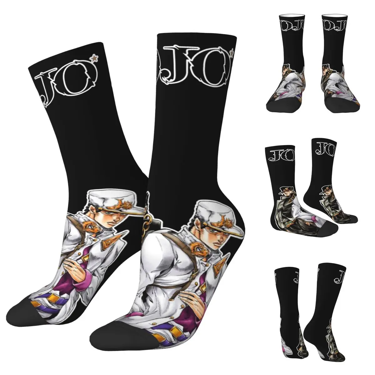 

3D printing cosy Unisex Socks,Hiking Jojo Bizarre Adventure Interesting Four Seasons Socks