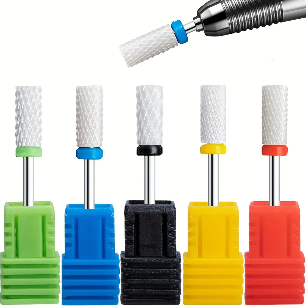 1 قطعة أو 5 قطع مثقاب تلميع الأظافر، مناسب لتلميع وإزالة البشرة، متين وسهل الاستخدام، أداة أظافر #1