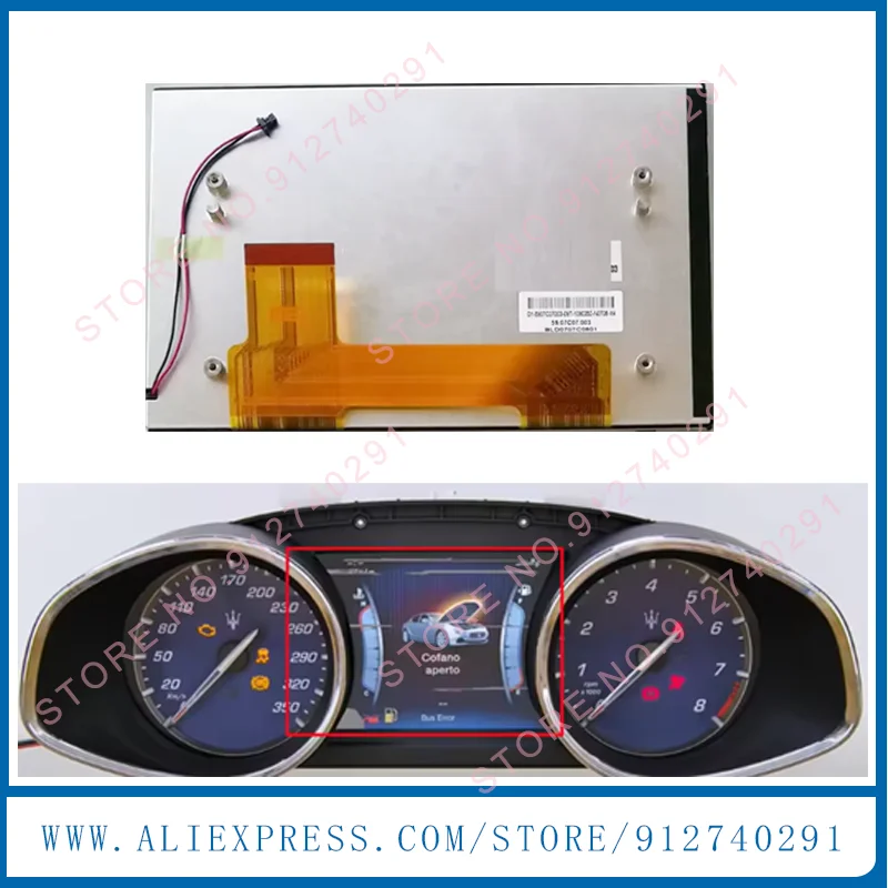 LCD Display Screen For Maserati Dashbards Masertai Ghibli Levante Quattropor VI Instrument Cluster LCD Display Screen Panel