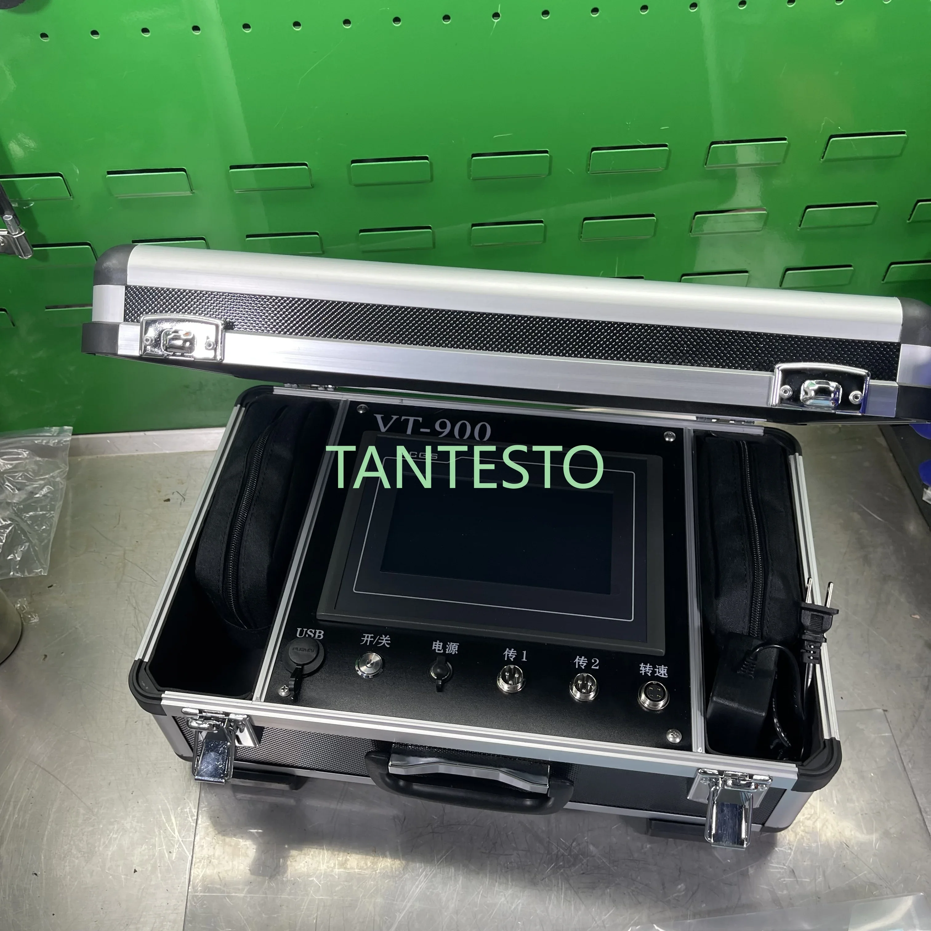 AM-VT900 Englische Version Tragbarer Rotorwellen-Auswuchtgerät für Motorgebläse, Motoren, Wasserpumpen, Textil- und Papiermaschinen, Reparaturwerkzeuge – Detail 5