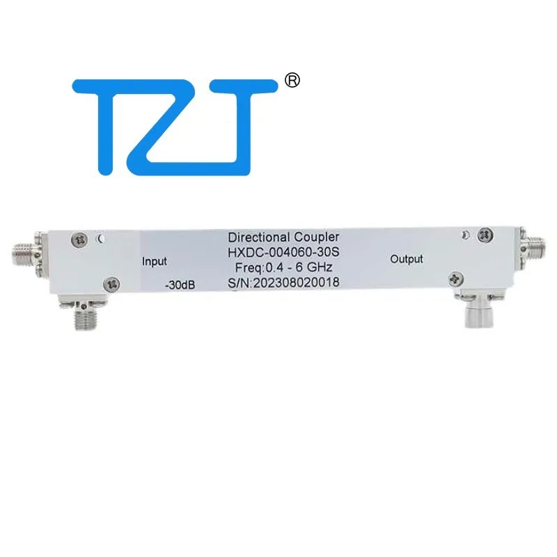 TZT HXDC-004060-30S 0.4-6GHz 30dB 30W RF Microwave Directional Coupler with SMA Female Connector