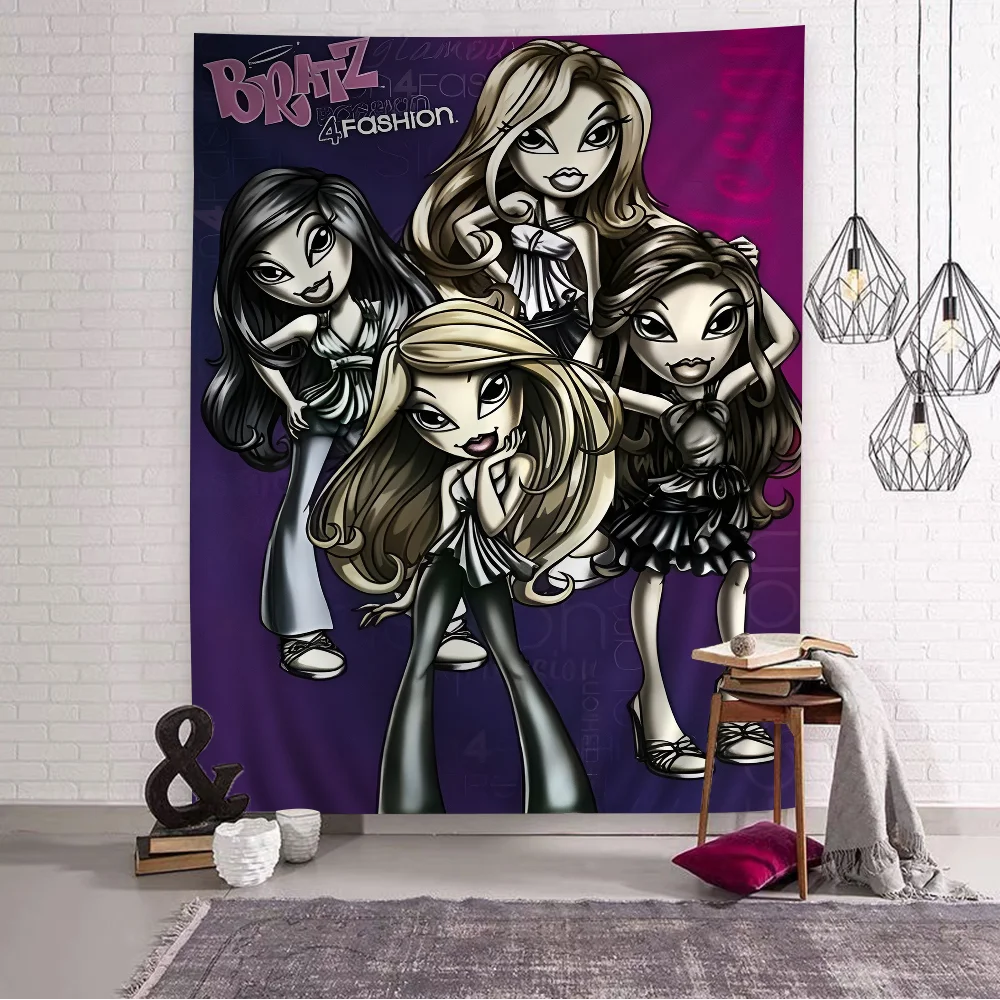 B-Bratz Movie TV Show Anime DIY Wall Tapestry Art Science Fiction Room Home Decor Wall Art Decor