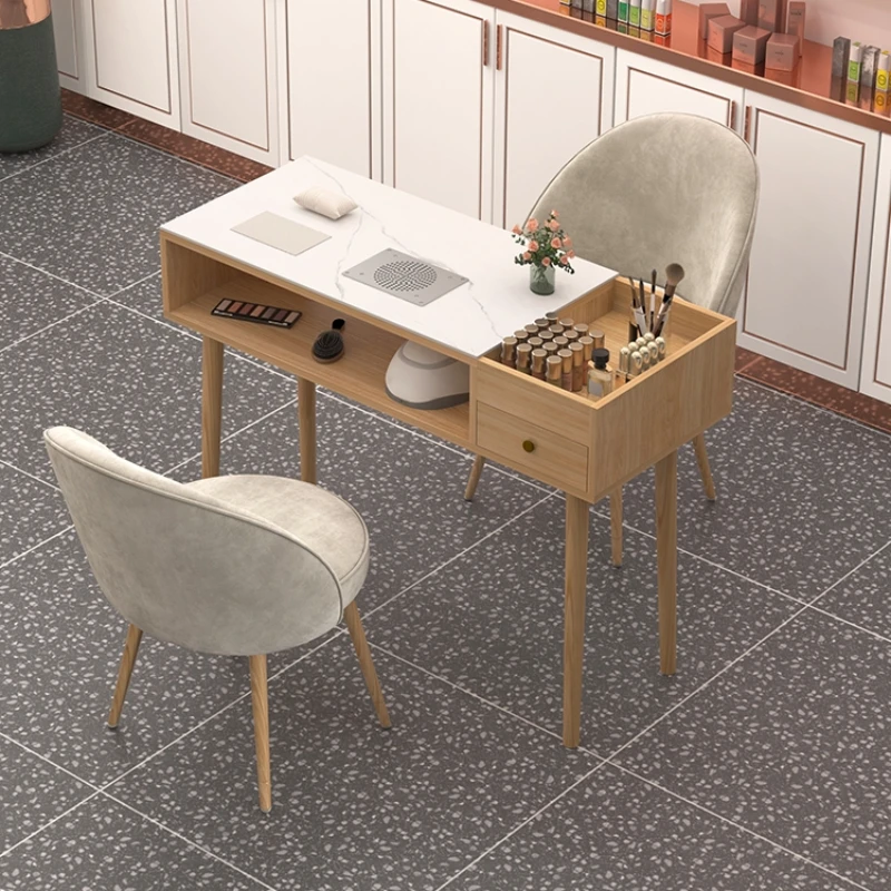 

Wooden Nordic Modern Nail Table Dressing Professional Manicure Table Simplicity Nailsdesigner Mesa Manicura Salon Furniture BLNT