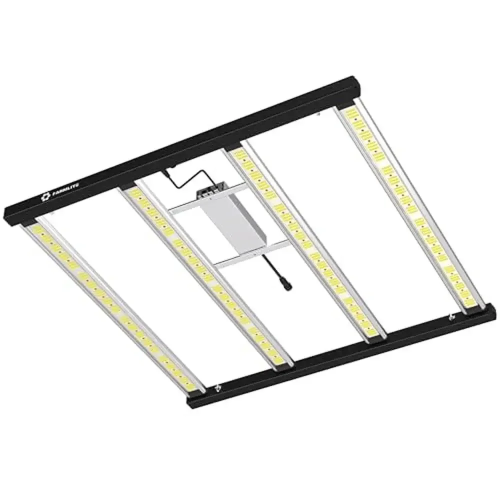 

LED Bar Grow Lights Indoor Plants Spectrum Full Daisy Chain Hang Lamp Seedling Veg Power IP67 Wtrproof Alum 5x5ft Cycle 50k Hrs