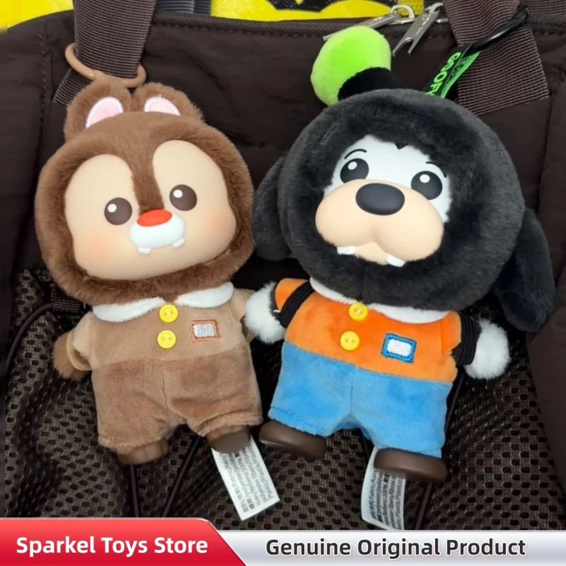 

New Disney Mickey Family Mini Backpack Series Blind Box Cute Cartoon Plush Pendant Mystery Box Trendy Toys Bag Chram Figure Gift