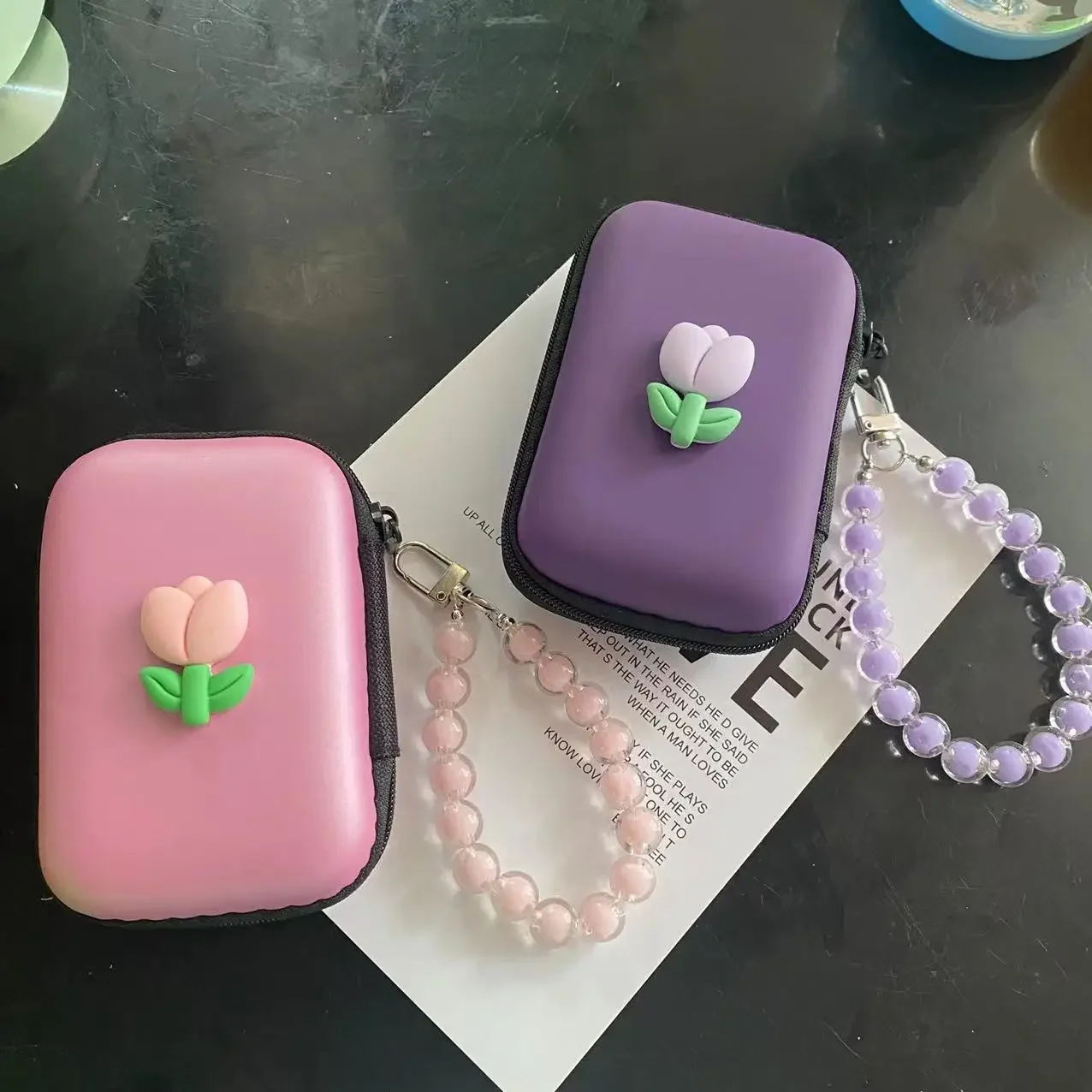 Mini sacs de rangement de dessin animé mignon pour airpods, étui de rangement pour téléphone sauna pour iPhone, câble USB, écouteurs, accessoires