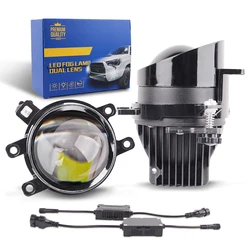 3.0 Inch Headlights For Toyota Fog Lights Lens 12V Bi Led Projector Fog Lights White Light 6000K 12V Car LED Light