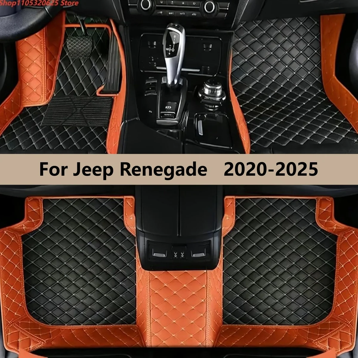 

Коврики для пола автомобиля на заказ для Jeep Renegade 2020 2021 2022 2023 2024 2025, накладки на пол, автомобильный ковролин, аксессуары для интерьера