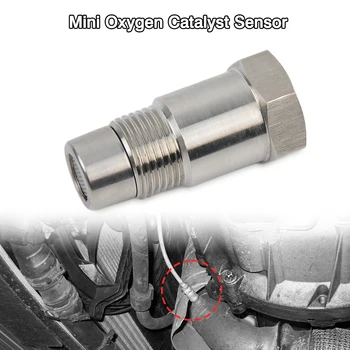 1 pz Mini Catalizzatore di Ossigeno Sensore Per Automobile 46.5*16.0*16.9MM Argento Acciaio Inossidabile Durevole Brand New Accessori Auto