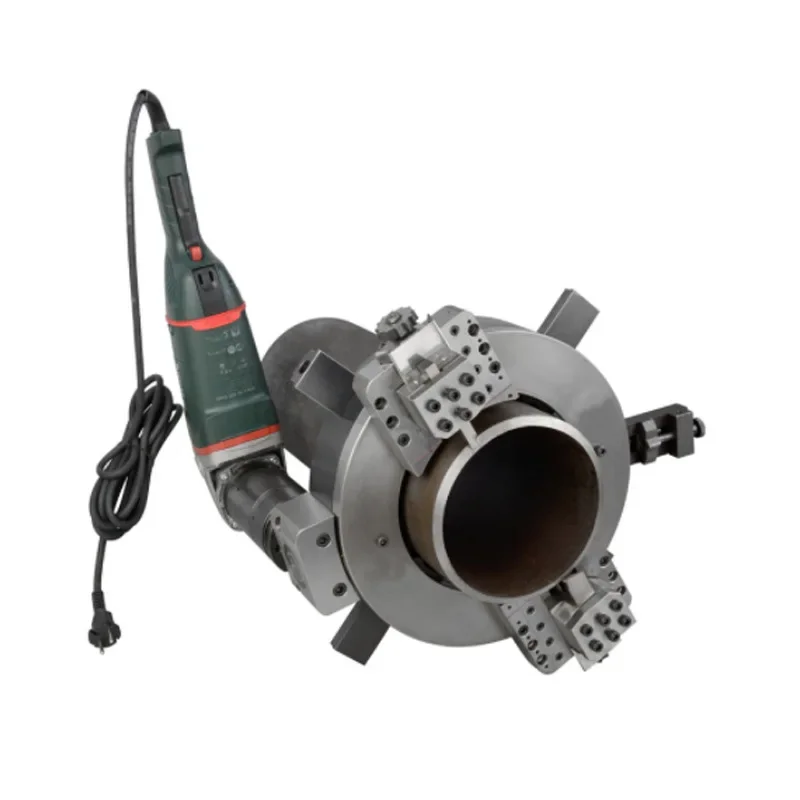 Outer clamp round pipe beveling  Pipe cutting  Chamfering  Automatic edge milling  Stainless steel