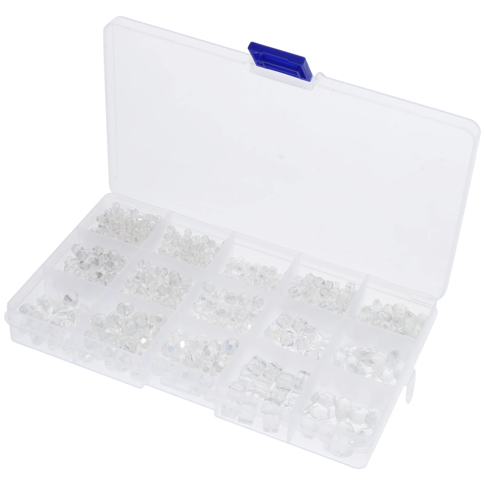 

1000Pcs Crystal Glass Beads 15-Slot Ab Color Jewelry Making Loose Beads Necklace Bracelet Earring Supplies