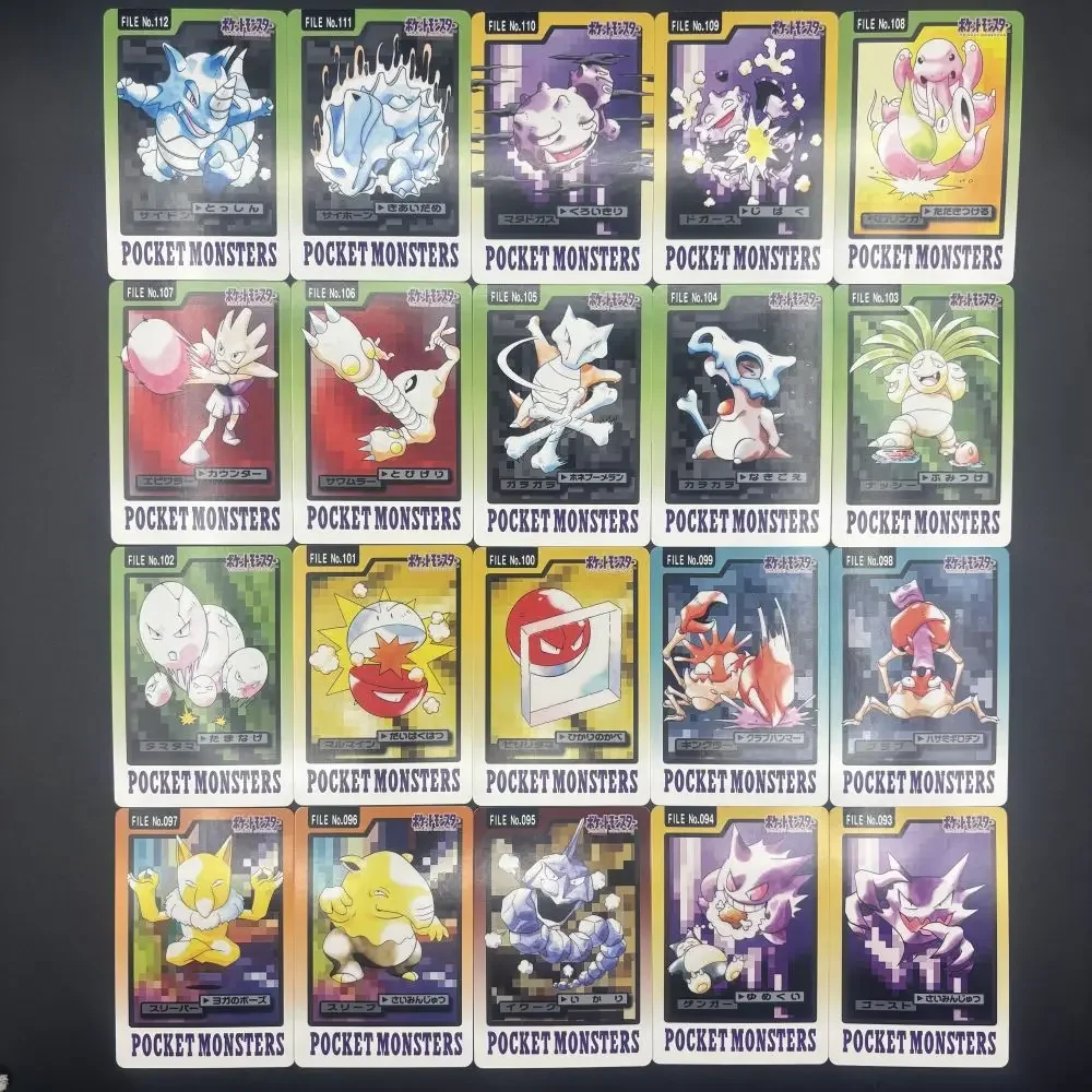PTCG 1997 153 pz Pocket MONSTERS Charizard Blastoise Eevee FAI DA TE Self Made Singola Carta Gioco Classico Anime Carta Regalo Giocattolo
