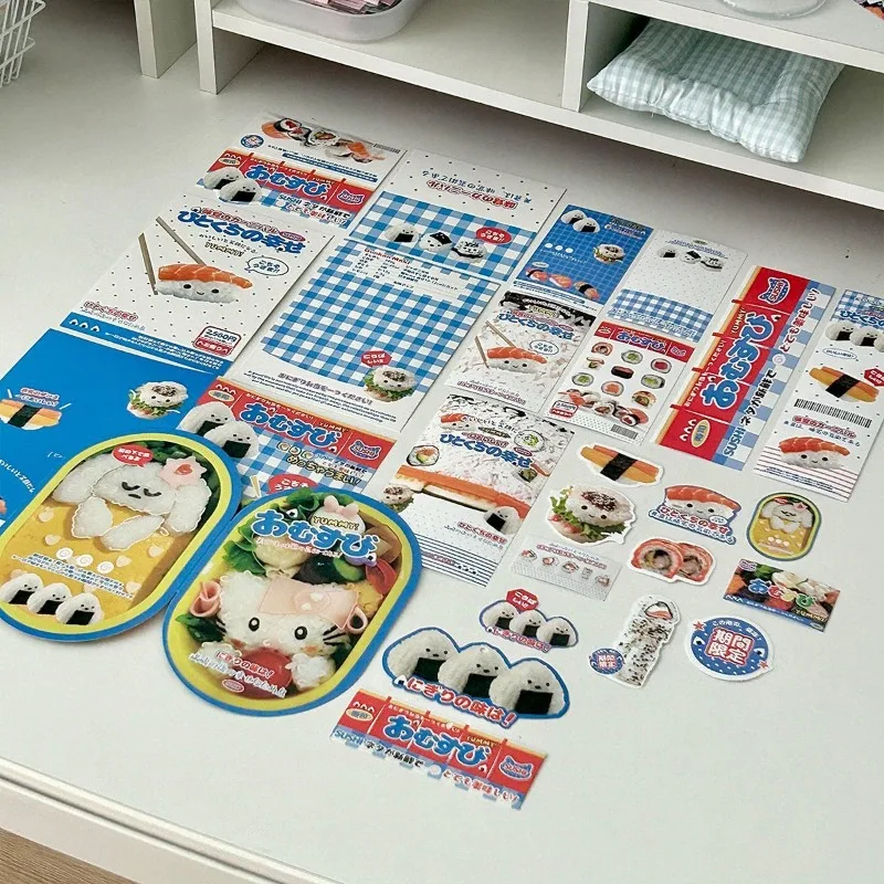 25 PCS/set Stationery Set with Card Headers  Backing DIY Kawaii Sticker Sheets for Packaging Kpop Photocard Scrapbook Decoration