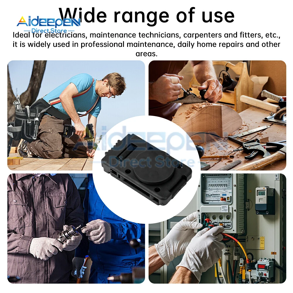 43mm magnetic suction belt clip screw hardware storage portable magnetic suction cup adjustable belt buckle power tool accessory