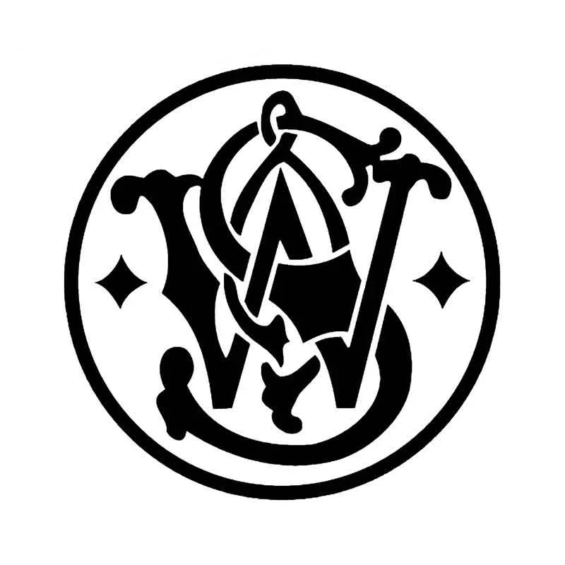 

For Smith Wesson Decals Vinyl Car Stickers Motorcycle Helmet Waterproof Refrigerator Sunscreen Funny Decoration