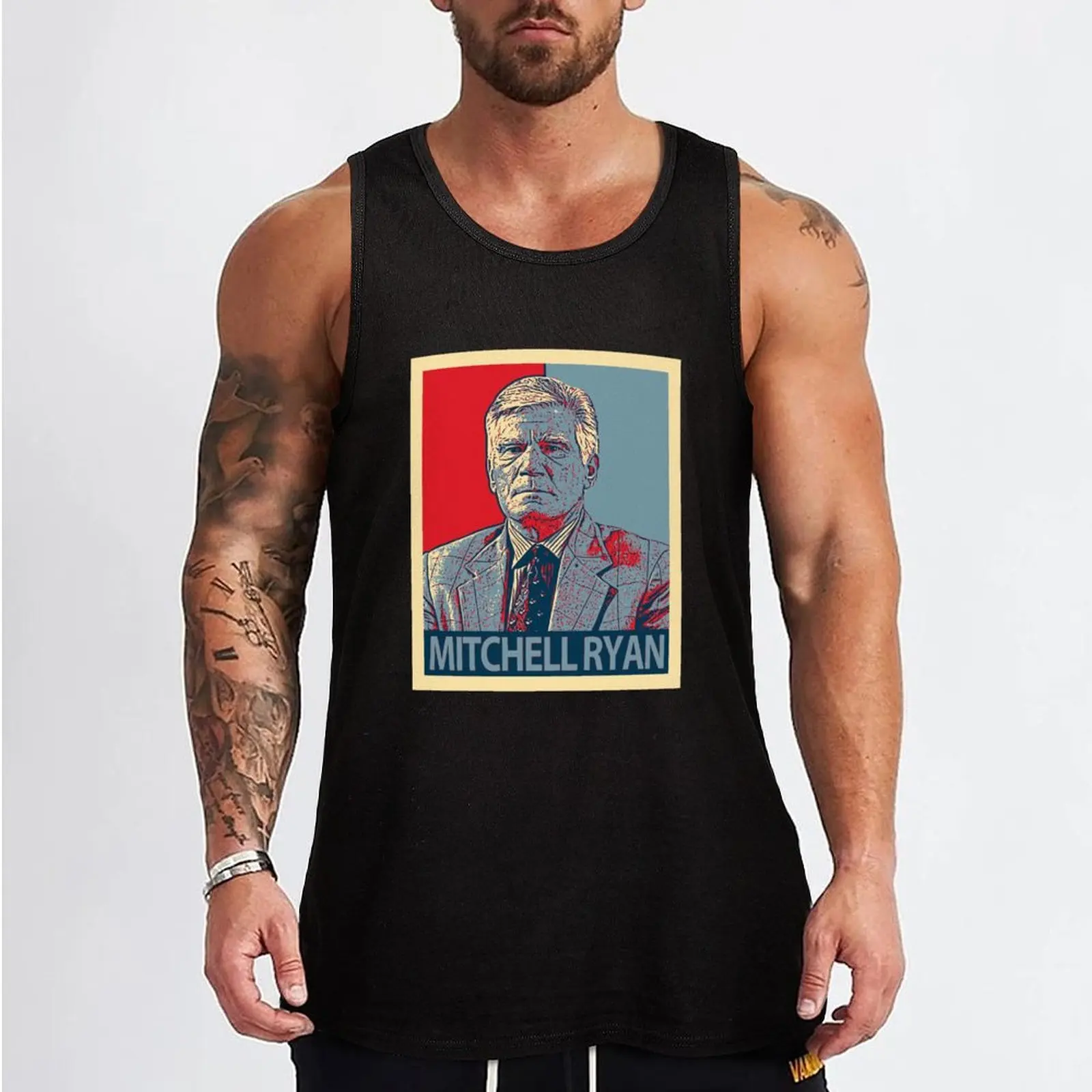 Mitchell Ryan Tank Top men clothing gym accessories man gym t shirt men