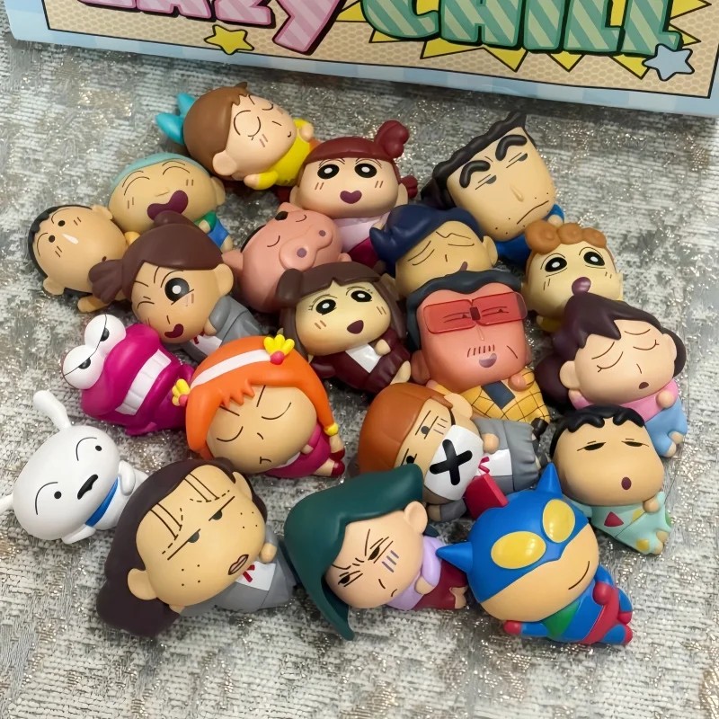 

Новый карандаш Shin-Chan Minime Lie Flat Free Series слепая коробка игрушки Kawaii аниме фигурки-сюрприз Mystery Box куклы подарки