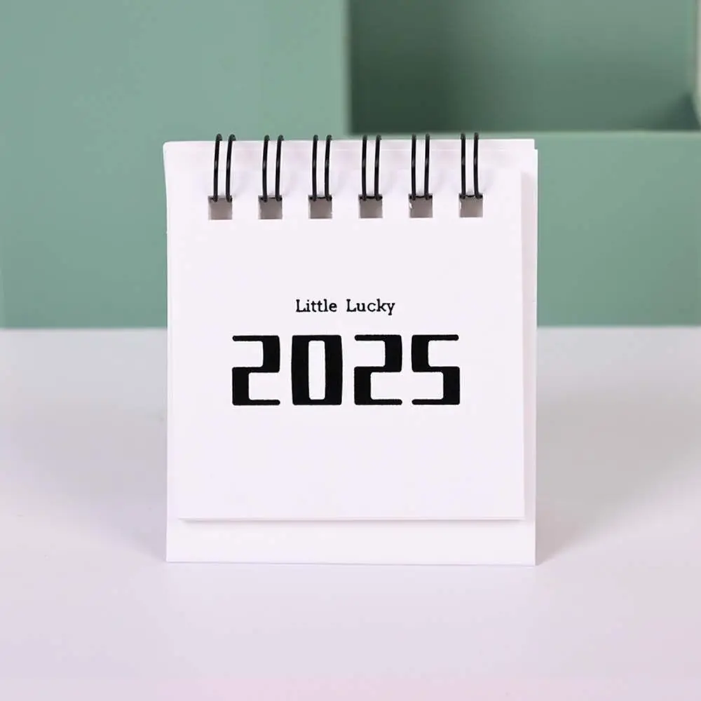 

Coil Standing Flip Desktop Calendar Agenda Organizer Daily Schedule 2024 2025 Calendar Paper Schedule Planner Mini Desk Calendar