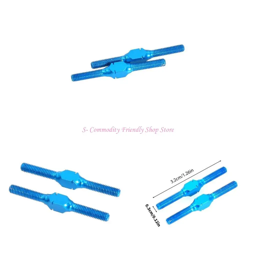 

85AE 3x32mm Aluminum Turnbuckle Rod Linkage Shafts For Enhanced Stability Parts