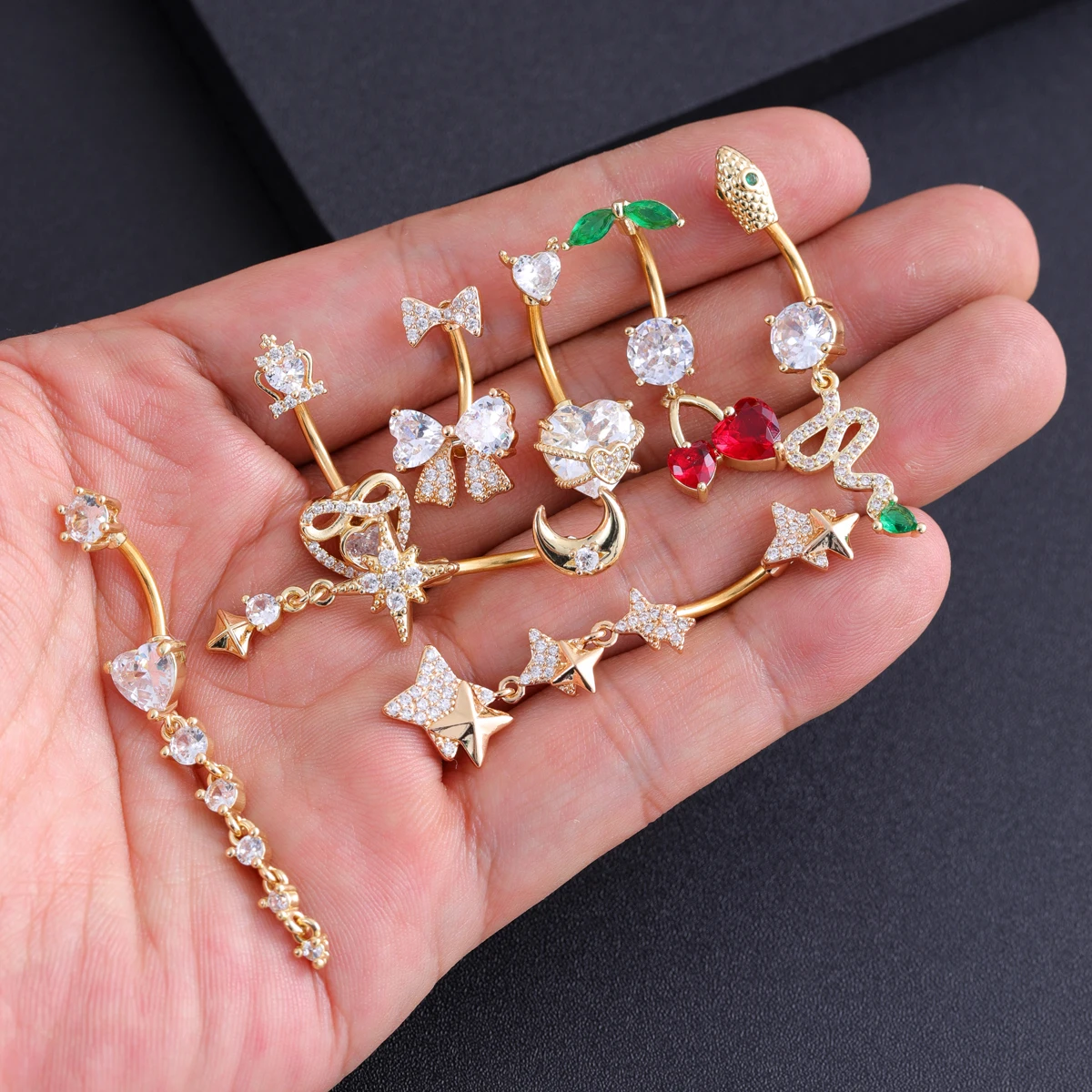 Chain Tassel Dangled Belly Piercing Ring, Gift