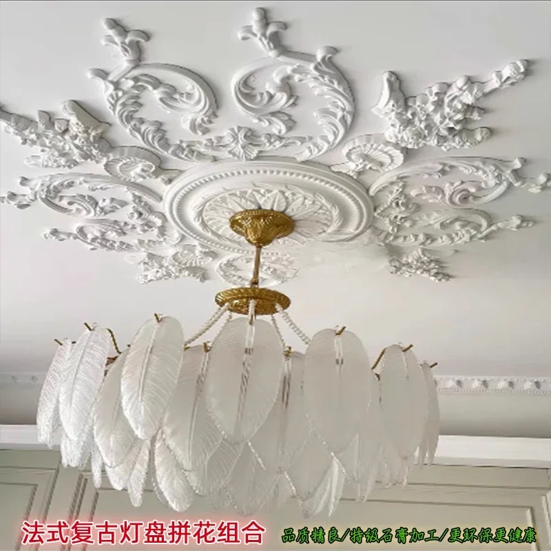 لوحة الجبس الباركيه حوض السباحة الأوروبي لوحة فرنسية زاوية زهرة السقف السقف النقش الزخرفي غير P