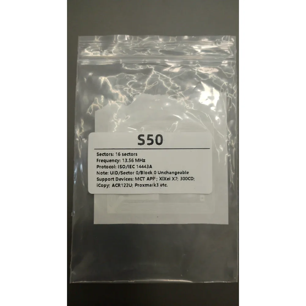500Pcs RFID 13.56MHz S50 Sticker Wet Inlay 55x18mm