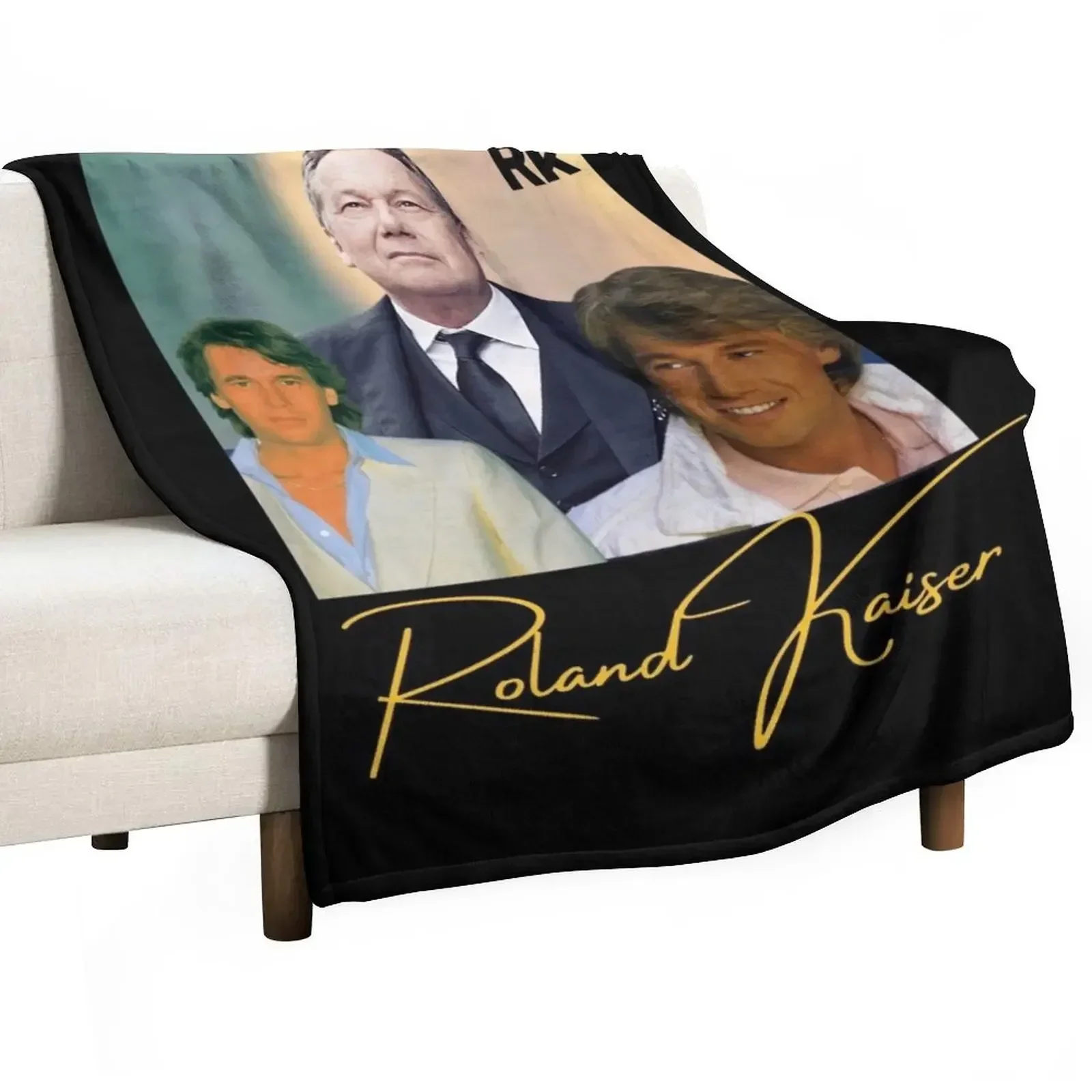 Roland kaiser - rip Roland kaiser - rest in peace Roland kaiser Throw Blanket For Decorative Sofa Sofa Plaid Kid'S Blankets