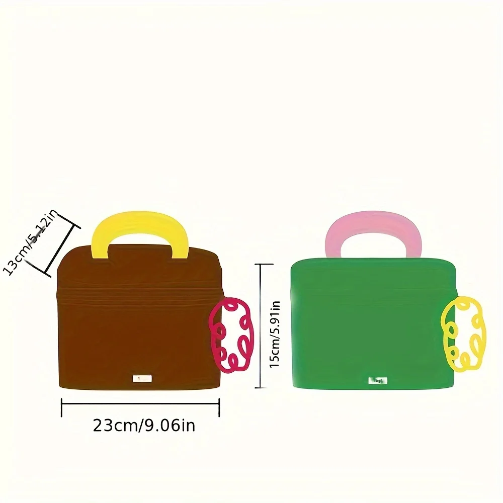 1PC Cute Nylon Makeup Bag Portable Bag Fashionable Storage Bag Tagi Waterproof Large Capacity Makeup Bag