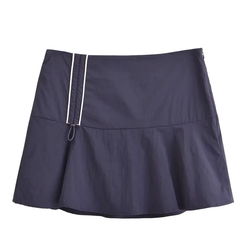 Primavera 2025 delle nuove donne Jaet ortsuit Design a strisce laterali ort Lunghezza Capispalla Faionable Cact Set per giovani donne