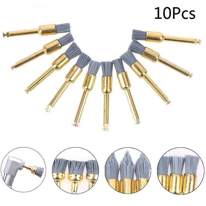 10Pcs Dental Materials Polishing Carbonized Silicon Oxide Curved Porcelain Resin Cleaning Flat Teeth Odontologia Equipment