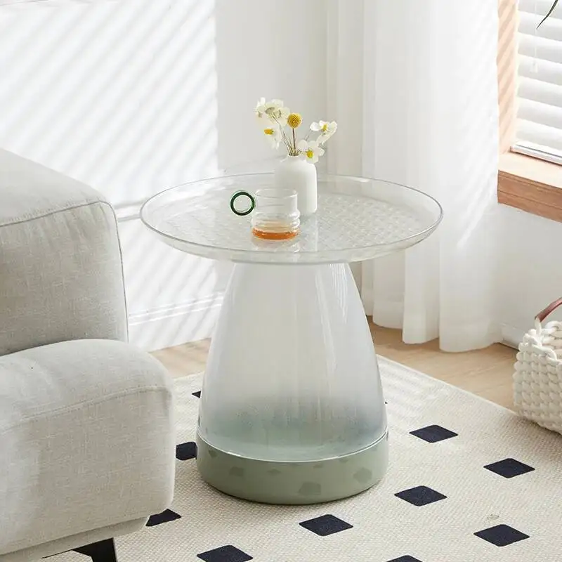 

Outdoor Living Room Balcony Round Coffee Table Simple Makeup Small Coffee Table Side Combination Koffietafels Furniture