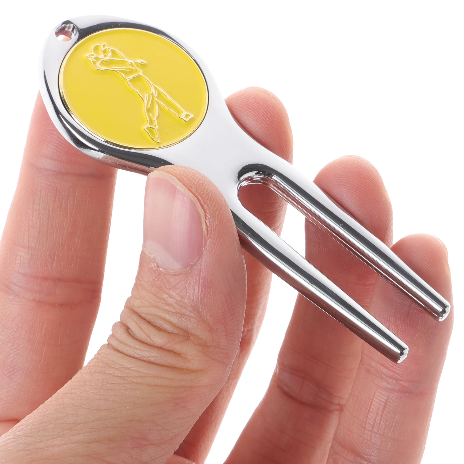 골프 디봇 툴 컴팩트 프로페셔널 디봇 수리 포크 휴대용 볼 마커 골프 액세서리 골프 마커