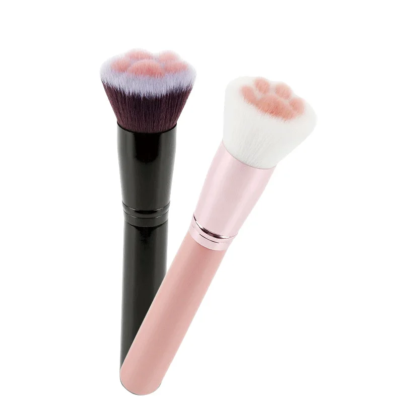 Pincel de maquiagem de pata, maquiagem macia à prova de manchas, não machuca o rosto, base única, blush, ferramentas de maquiagem multifuncionais