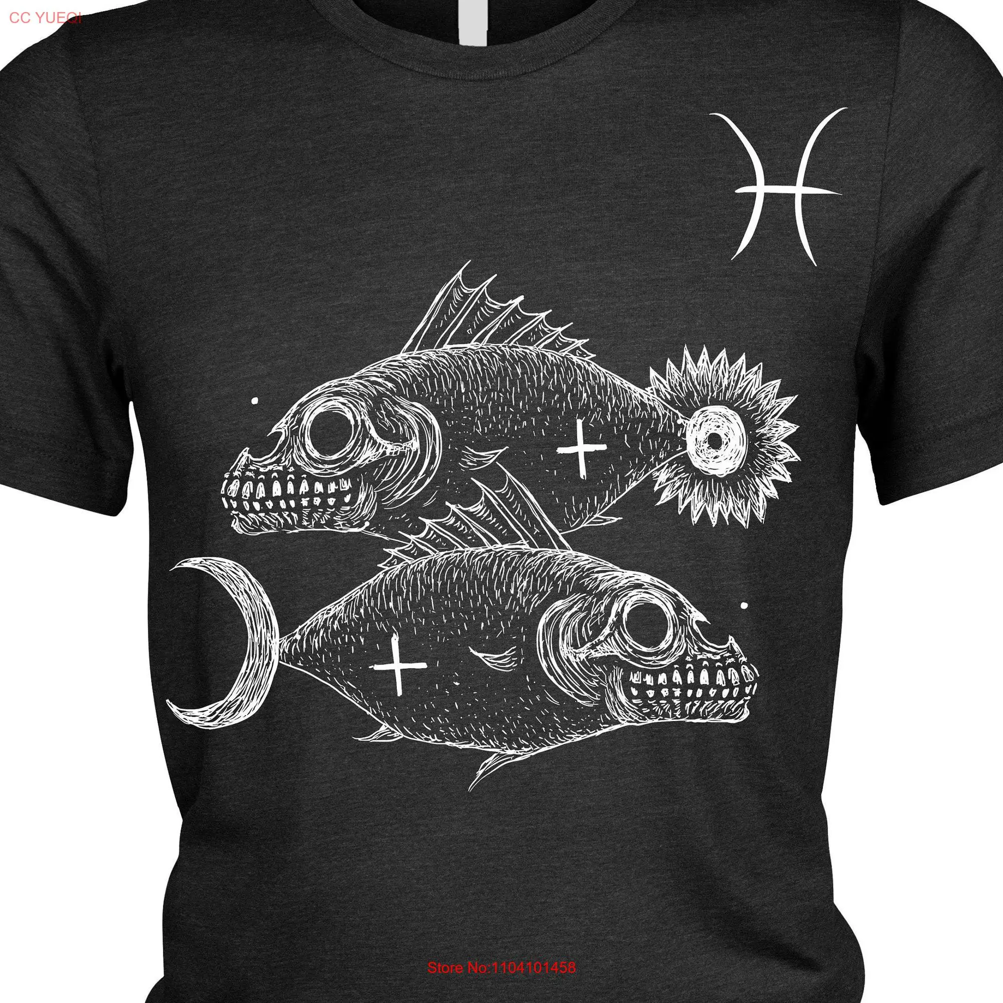 Pisces Horrorscope T Shirt Horoscope long or short sleeves