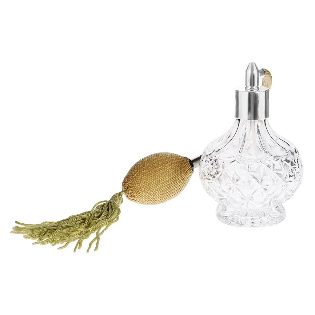 

Clear Crystal Empty Refillable Perfume Bottle for Ladies Portable