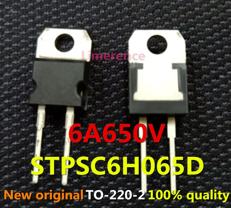 100% nuevo 50 unids/lote original Silicon carbide diode STPSC6H065D 6A650V  TO-220 Transistor