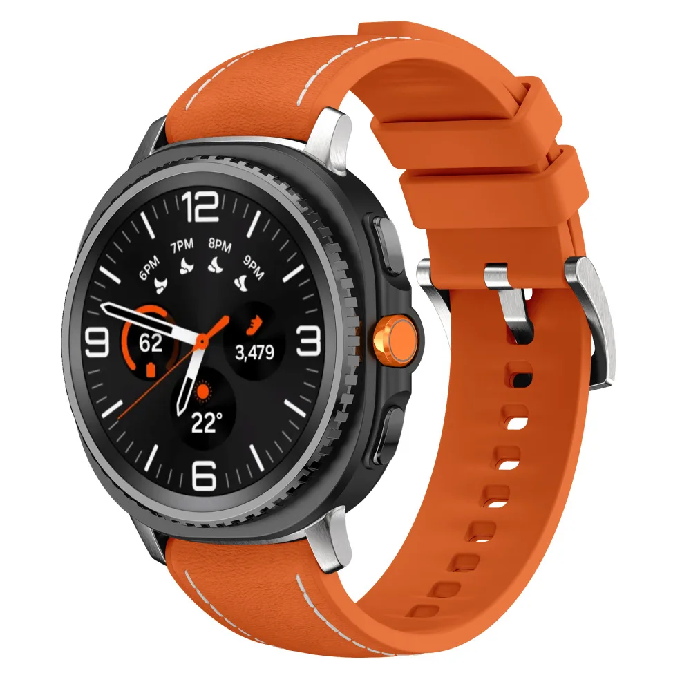 

Кожаные + силиконовые ремешки для Samsung Galaxy Watch 8 Classic 46 мм/Watch8 44 мм 40 мм Сменный ремешок-браслет Аксессуары