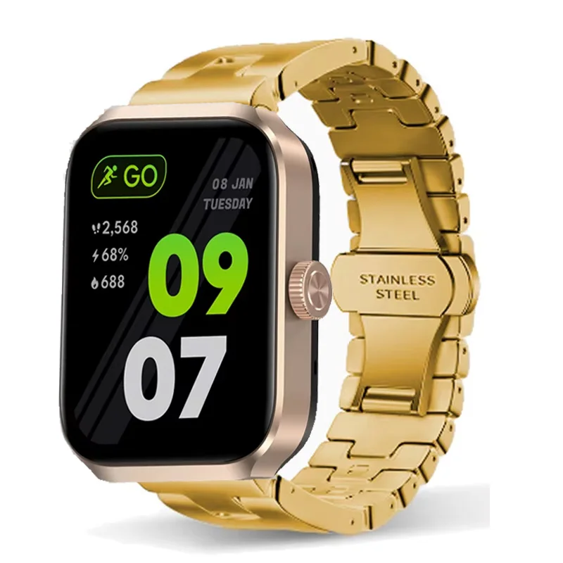 Cinturino in acciaio inossidabile da 22 mm per Zeblaze Vibe 8 7 7 Pro 7 Lite cinturino a forma di H per Zeblaze Stratos 4 3 2 GTS 3 GTR 3 Pro/Ares 3 Plus