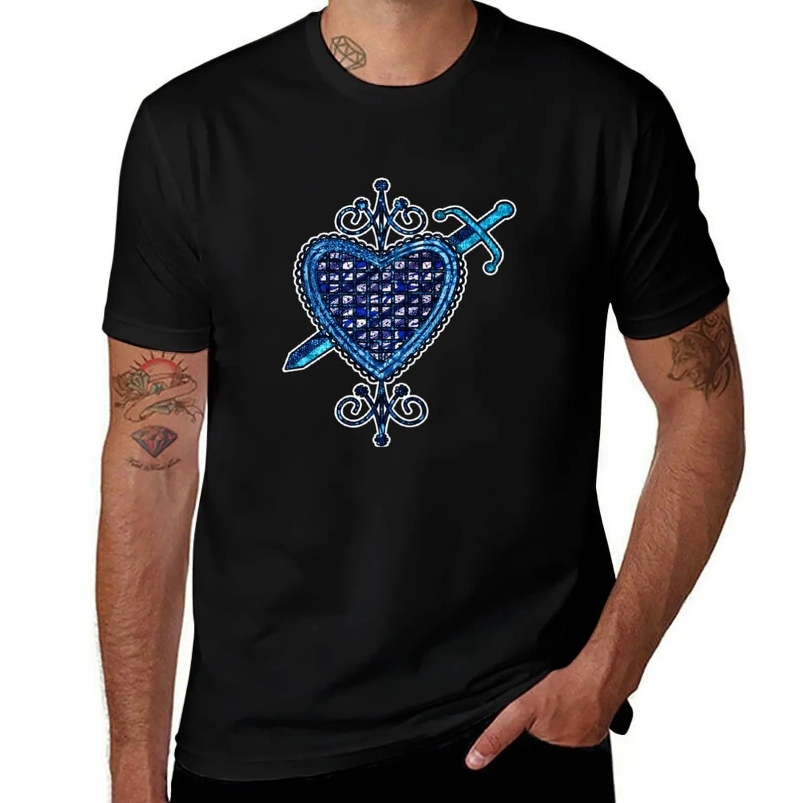 Erzulie Dantor Veve Sigil T-Shirt cheap stuff aesthetic clothes new edition Aesthetic clothing plain t shirts men