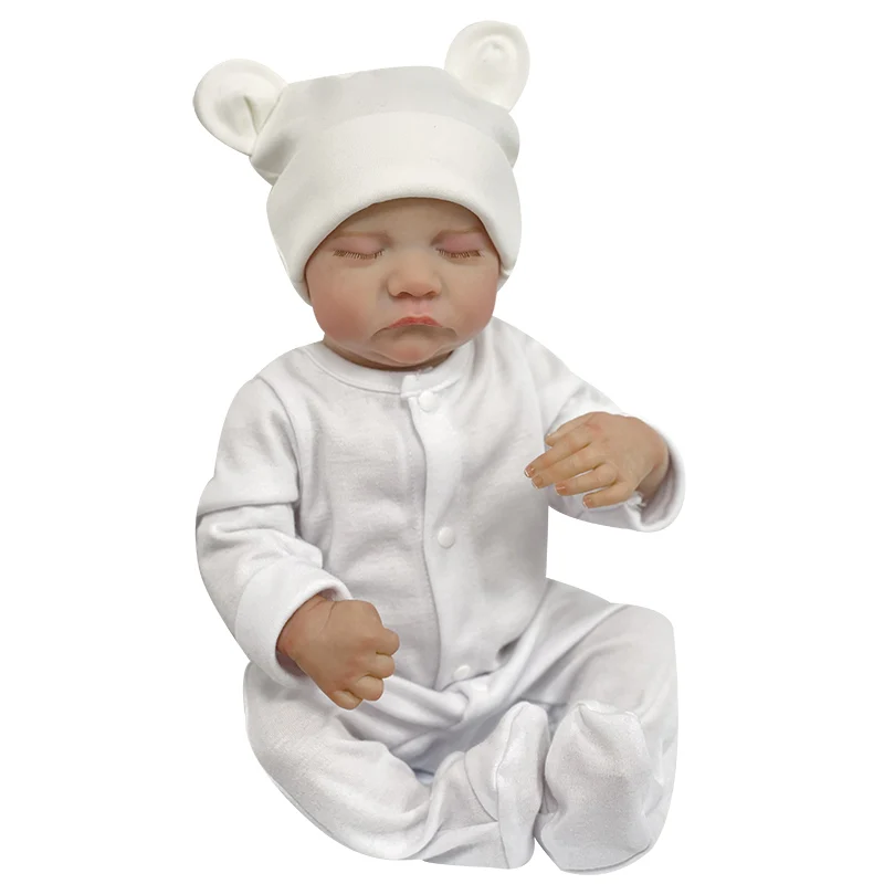 

19inch Full body & Cloth body Reborn Baby Dolls Levi Sleeping Soft Touch with 3D Painted Skin Visible Veins Collectible Art Doll