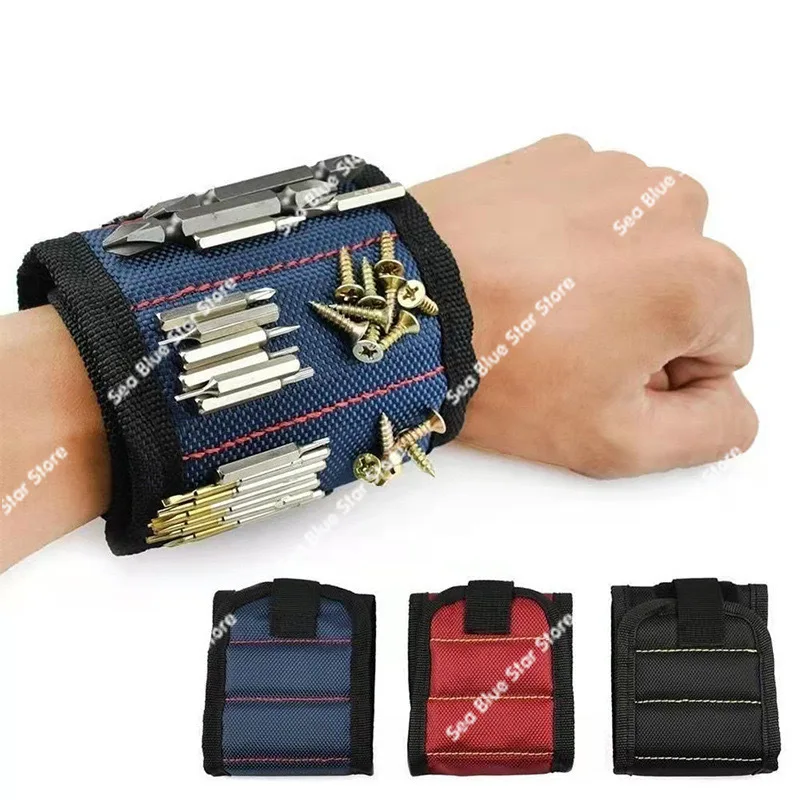 Wrist strap Adhesive Velcro Hardware Tools Screwdriver Screws Absorb Magnetic Wristband