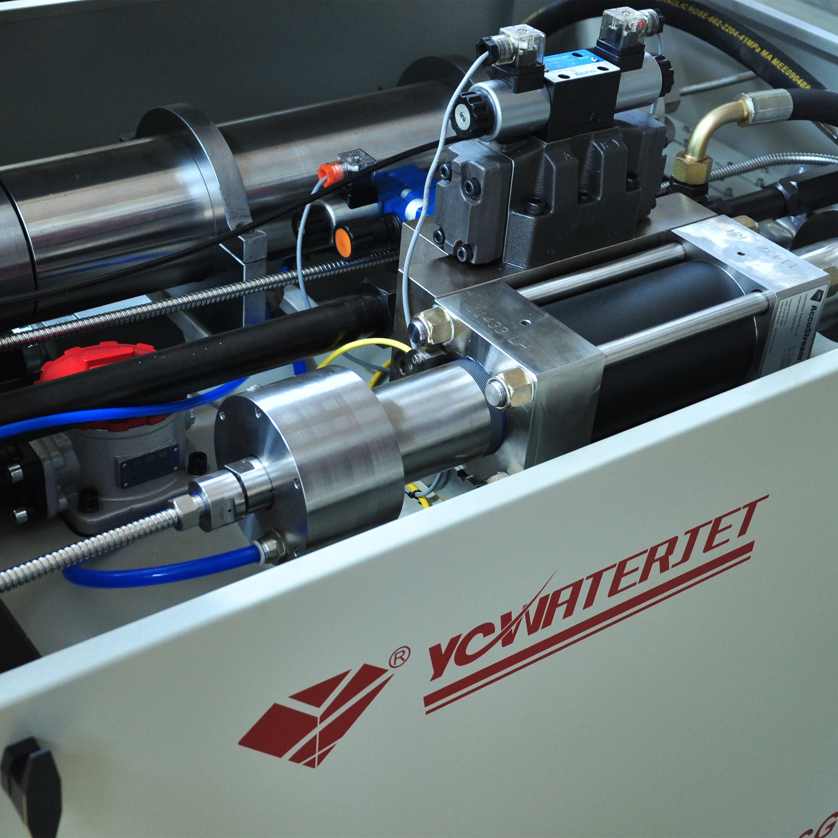 YC CNC 5軸工業用水ジェット切断機、花崗岩10度補正機能付き