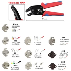 Pinza a crimpare serie SN Jaw per terminali a molla terminali nudi terminali isolati 58B 2549 02C 06WF 2546B 58B 06