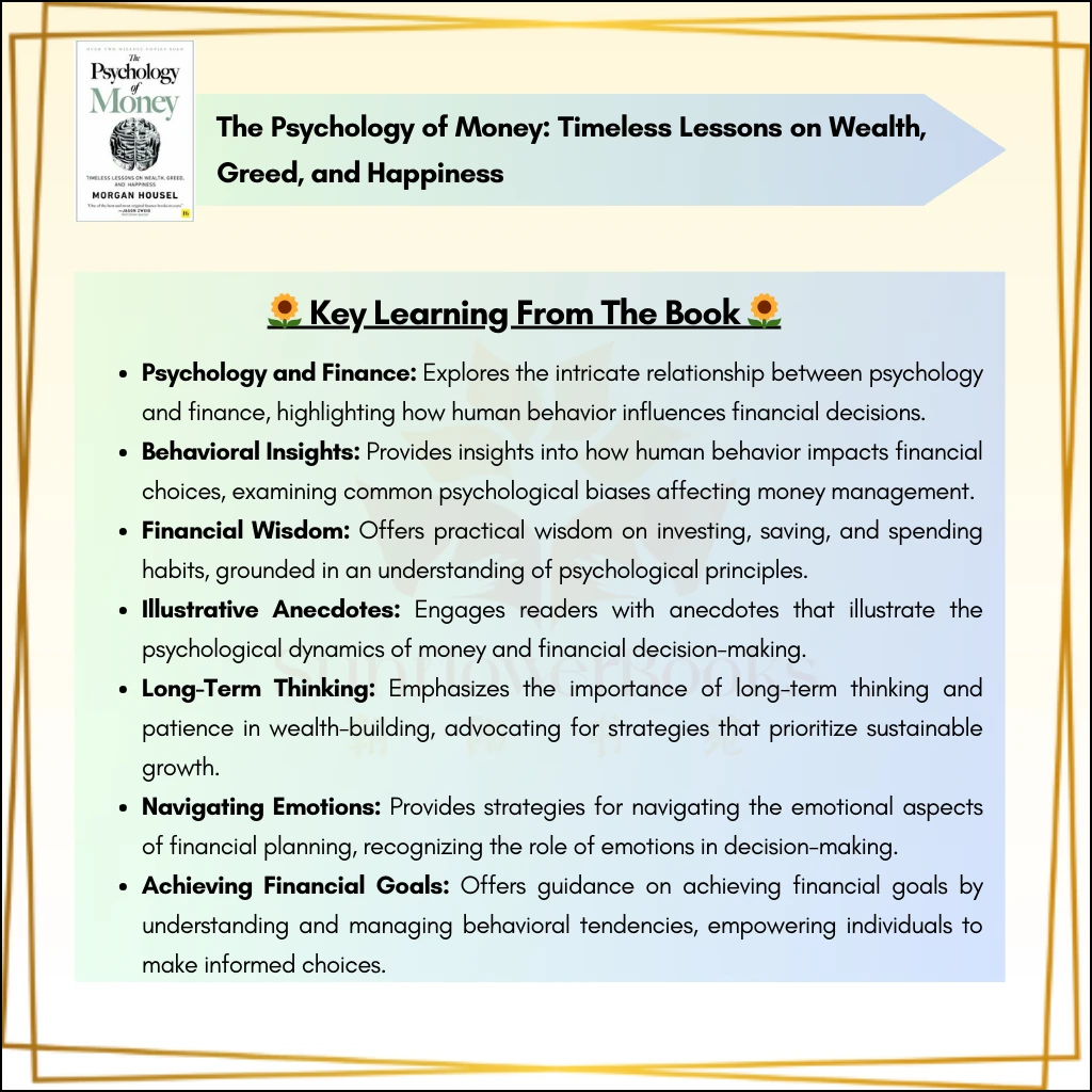 【Ready Stock】The Psychology of Money: Timeless lessons on wealth, greed, and happiness by Morgan Housel