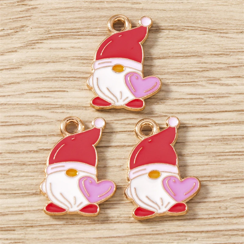 10 Stück süße Mischung Emaille Liebe Herz Buchstaben Charms Anhänger für DIY Halsketten Ohrringe Valentinstag Schmuckherstellung Zubehör – Detail 19
